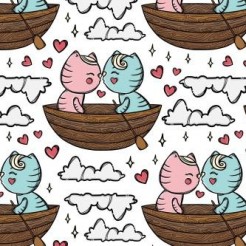 Boating And Kissing The Cat