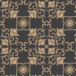 Retro Flower-shaped Damask