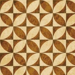 Flower-shaped Oval Damask