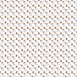 Colorful Cat And Birthday Cake