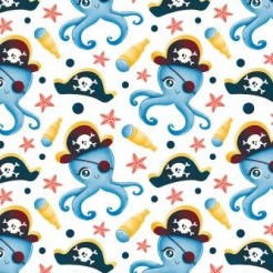 One-eyed Pirate Octopus