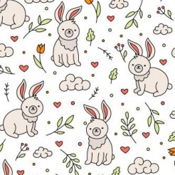 A Cute And Quiet Big Rabbit