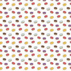 Colorful Jam Donuts