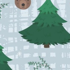 Big Trees And Forest Animals