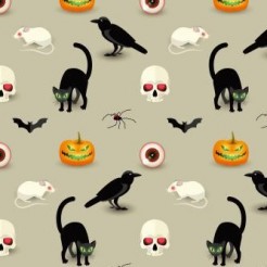 Evil Pumpkin Black Cat Mouse