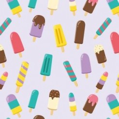 Various Flavors Of Popsicles
