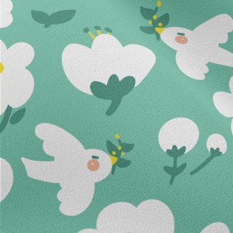 Cute And Gentle Flowers And Bi Chiffon