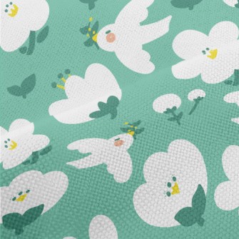Cute And Gentle Flowers And Bi Performance Linen