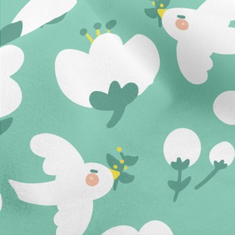 Cute And Gentle Flowers And Bi Micro Fleece