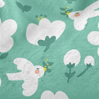 Cute And Gentle Flowers And Bi Minky