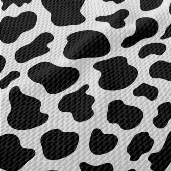 Black And White Animal Print Birdseye Piqué