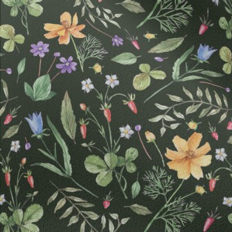 Watercolor Style Flowers And P Chiffon