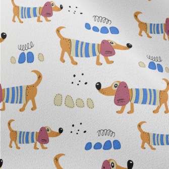 Cartoon Dachshund Dog Chiffon
