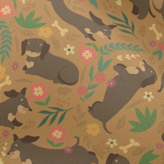Cute Dachshund Dog Chiffon