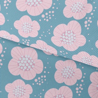 Delicately Colored Flowers Waterproof Oxford
