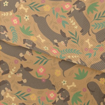 Cute Dachshund Dog Waterproof Oxford