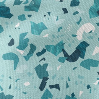 Monochrome Terrazzo Pattern Waterproof Canvas