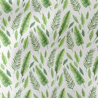 Hand Drawn Delicate Leaves Waterproof Canvas