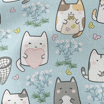 Happy Garden Cats Waterproof Canvas