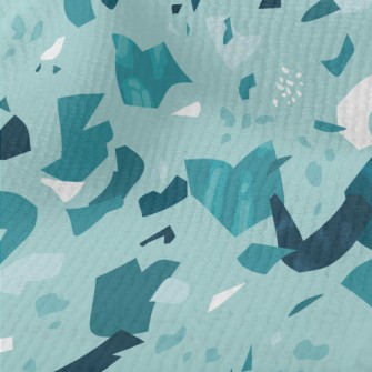 Monochrome Terrazzo Pattern Terry