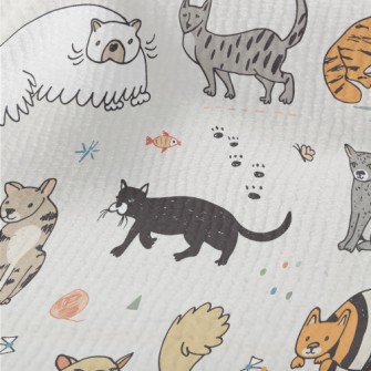Hand Drawn Funny Pet Cat Terry