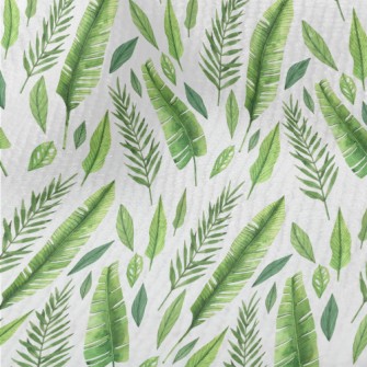 Hand Drawn Delicate Leaves Terry