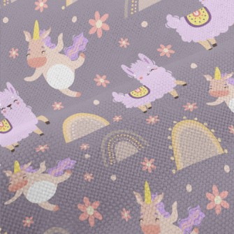 Happy Alpaca And Unicorn Performance Linen