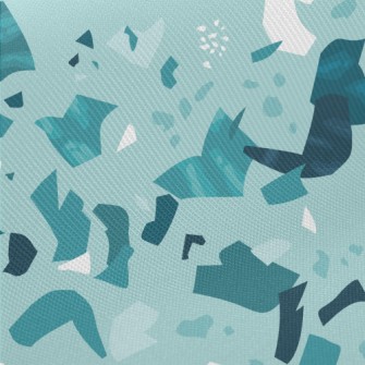 Monochrome Terrazzo Pattern Twill