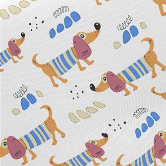 Cartoon Dachshund Dog Twill
