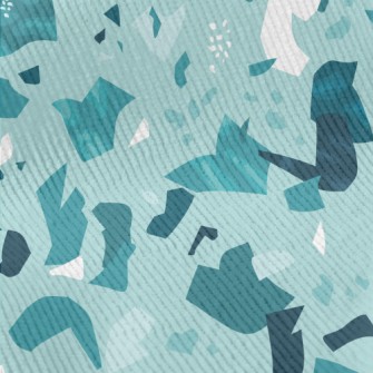 Monochrome Terrazzo Pattern Standard Corduroy