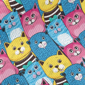 Cute Cat With Bright Colors Standard Corduroy