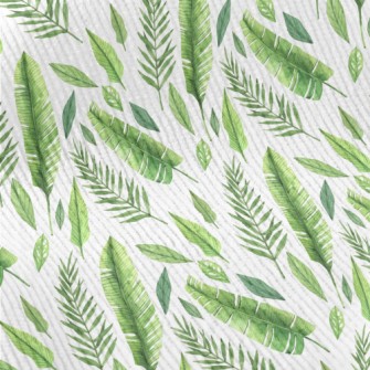 Hand Drawn Delicate Leaves Standard Corduroy