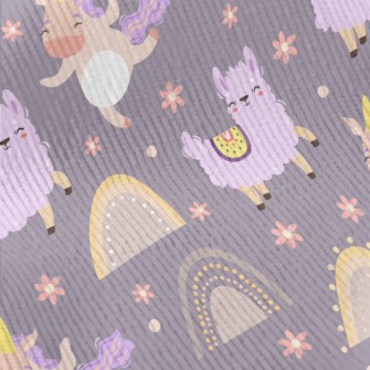 Happy Alpaca And Unicorn Standard Corduroy
