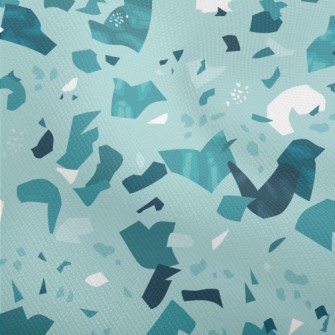 Monochrome Terrazzo Pattern Dobby