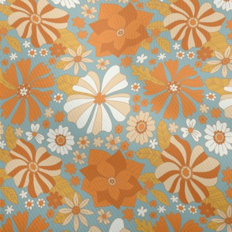 Retro Style Flowers Dobby