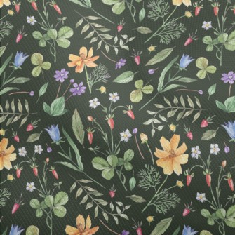 Watercolor Style Flowers And P Dobby