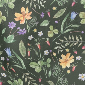 Watercolor Style Flowers And P Stretch Ponte