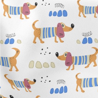 Cartoon Dachshund Dog Stretch Ponte