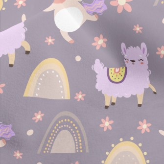 Happy Alpaca And Unicorn Micro Fleece