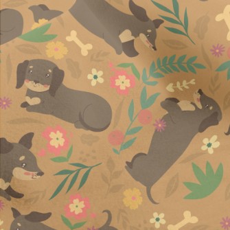 Cute Dachshund Dog Micro Fleece