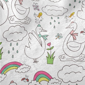 Simple Cartoon Swan Minky