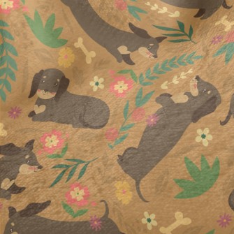 Cute Dachshund Dog Minky