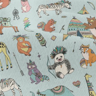 Hand Drawn Indian Animals Modern Jersey