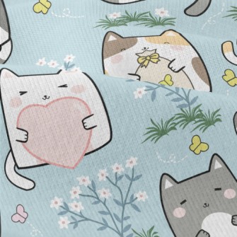 Happy Garden Cats Modern Jersey