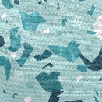 Monochrome Terrazzo Pattern Pongee