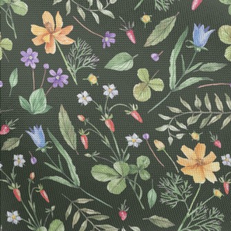 Watercolor Style Flowers And P Pongee