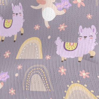Happy Alpaca And Unicorn Stretch Jersey