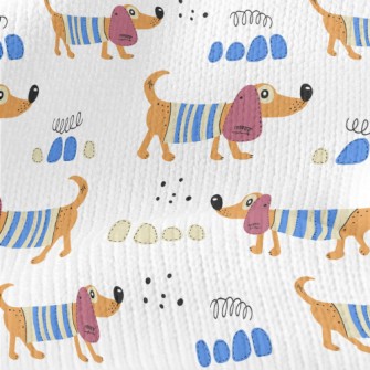Cartoon Dachshund Dog Stretch Jersey