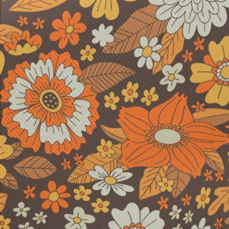 Detailed Realistic Flowers Midweight Cotton Poplin