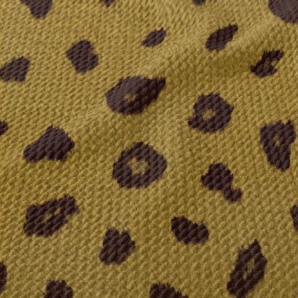 Fine Texture Leopard Print Birdseye Piqué